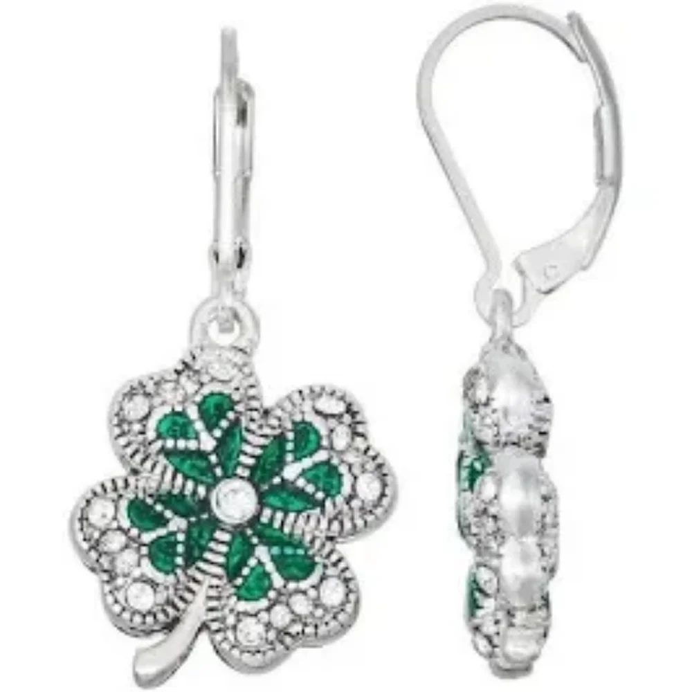 Napier St Patrick's Shamrock Earrings..